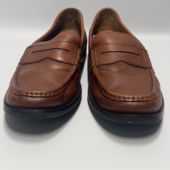 COLE HAAN Men’s Size 9 1/2M Brown Penny slip on  Loafers - Picture 7 of 11